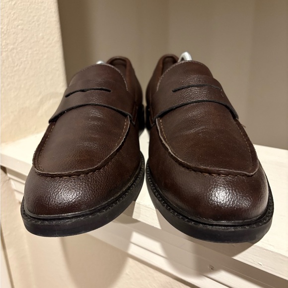 Abound Ortholite Eco Insole Brown Soft Faux Leather Comfort Penny Loafer Mens 11 - Picture 9 of 10